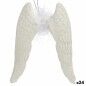 Décorations de Noël Ailes d'ange Blanc Plastique Paillettes 12,5 x 15 x 2,5 cm (24 Unités) Décorations de Noël Ailes d'ange Blanc Plastique Paillettes 12,5 x 15 x 2,5 cm (24 Unités)