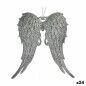 Décorations de Noël Ailes d'ange Argenté Plastique Paillettes 13 x 14,5 x 2,5 cm (24 Unités) Décorations de Noël Ailes d'ange Argenté Plastique Paillettes 13 x 14,5 x 2,5 cm (24 Unités)