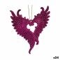 Décorations de Noël Ailes d'ange Fuchsia Plastique Paillettes 12 x 13 x 2,5 cm (24 Unités) Décorations de Noël Ailes d'ange Fuchsia Plastique Paillettes 12 x 13 x 2,5 cm (24 Unités)