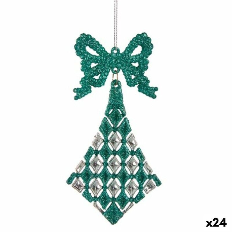 Décorations de Noël Lien Losanges Vert Plastique Paillettes 7,5 x 1 x 15,5 cm (24 Unités) Décorations de Noël Lien Losanges Vert Plastique Paillettes 7,5 x 1 x 15,5 cm (24 Unités)