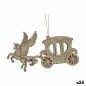 Décorations de Noël Calèche Magique champagne Plastique Paillettes 15 x 8,5 x 4,5 cm (24 Unités) Décorations de Noël Calèche Magique champagne Plastique Paillettes 15 x 8,5 x 4,5 cm (24 Unités)