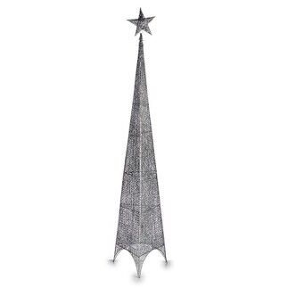 Albero di Natale Stella Tour Argento Metallo Plastica 42 x 218 x 42 cm (3 Unità)