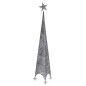 Sapin de Noël Tour Étoile Argenté Métal Plastique 34 x 154 x 34 cm (6 Unités)