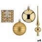 Decorazioni Natalizie in PVC Dorato (4 Unità)