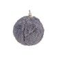 Bola de Navidad Terciopelo Gris oscuro Ø 8 cm (12 Unidades)