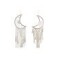 Decoración Colgante Home ESPRIT Crema Natural Boho Macramé (2 Unidades)