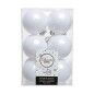 Palle di Natale Decoris 12 Unità Bianco Plastica Ø 6 cm