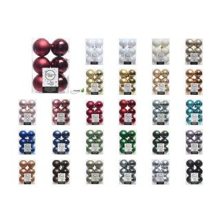 Palle di Natale Decoris 12 Unità Bianco Plastica Ø 6 cm