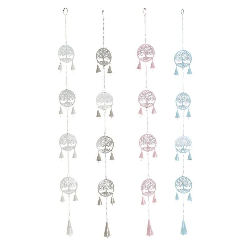 Décoration Suspendue DKD Home Decor Arbre Blanc (4 Unités)