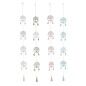 Décoration Suspendue DKD Home Decor Arbre Blanc (4 Unités)
