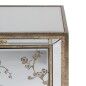 Table de Nuit CHLOE Doré Miroir Verre Bois MDF 49 x 40 x 60 cm