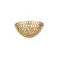 Corbeille ronde en cercles aluminium or D32cm Corbeille ronde en cercles aluminium or D32cm