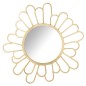 Espelho flor dourado 90x90 cm