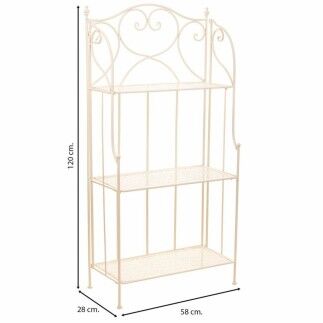 Estantería Alexandra House Living Blanco Metal Hierro 30 x 70 x 30 cm