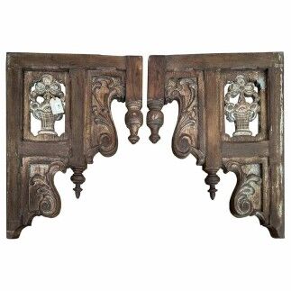 Consoles et taquets pour étagères Alexandra House Living Marron Bois de manguier 7 x 80 x 117 cm