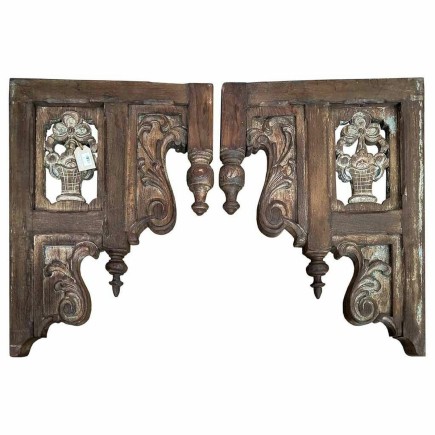 Consoles et taquets pour étagères Alexandra House Living Marron Bois de manguier 7 x 80 x 117 cm