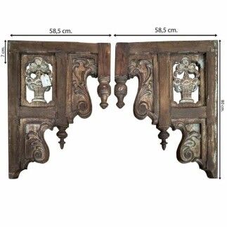 Consoles et taquets pour étagères Alexandra House Living Marron Bois de manguier 7 x 80 x 117 cm