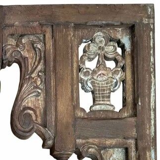 Consoles et taquets pour étagères Alexandra House Living Marron Bois de manguier 7 x 80 x 117 cm