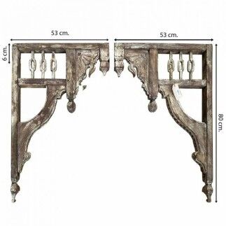 Consoles et taquets pour étagères Alexandra House Living Marron Bois de manguier 6 x 80 x 106 cm