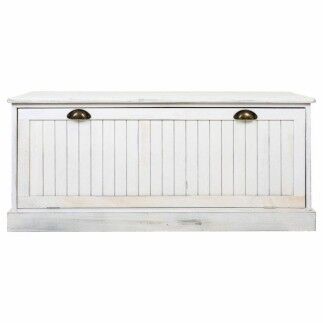 Baúl Alexandra House Living Blanco Madera de Paulonia Madera MDF 40 x 45 x 104 cm