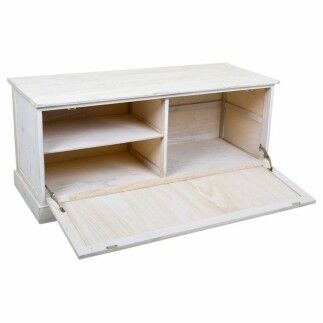 Baúl Alexandra House Living Blanco Madera de Paulonia Madera MDF 40 x 45 x 104 cm