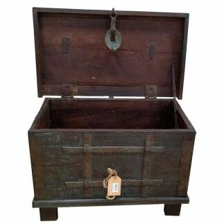 Coffre Alexandra House Living Marron Bois de manguier 37 x 42 x 63 cm