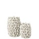 Vase en porcelaine blanc 30x30x44 cm Vase en porcelaine blanc 30x30x44 cm