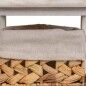 Mesita de Noche Alexandra House Living Blanco 25 x 57 x 25 cm
