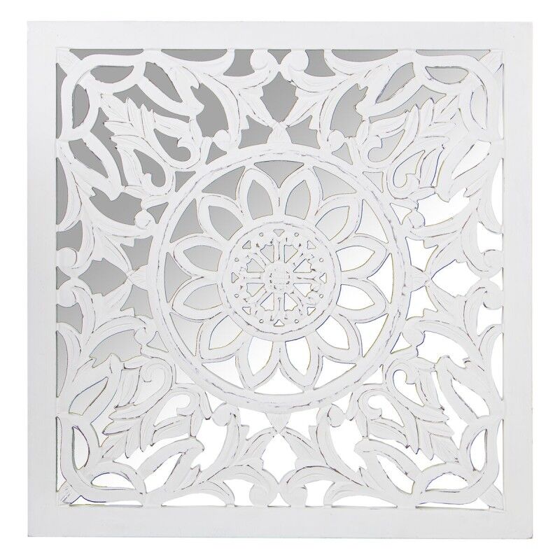 Retable décoratif Alexandra House Living Blanc Bois 6 x 85 x 86 cm