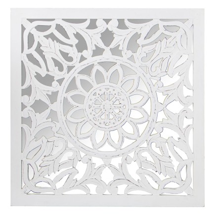 Retablo decorativo Alexandra House Living Blanco Madera 6 x 85 x 86 cm