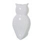 Figurine Décorative Alexandra House Living Blanc Doré Céramique Hibou 16 x 16 x 27 cm