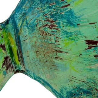 Figurine Décorative Alexandra House Living Vert Fer Poisson 32 x 12 x 24 cm
