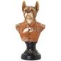 Busto Alexandra House Living Marrón Plástico Perro Traje 13 x 17 x 30 cm