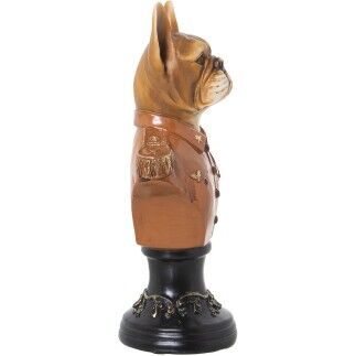 Busto Alexandra House Living Marrón Plástico Perro Traje 13 x 17 x 30 cm