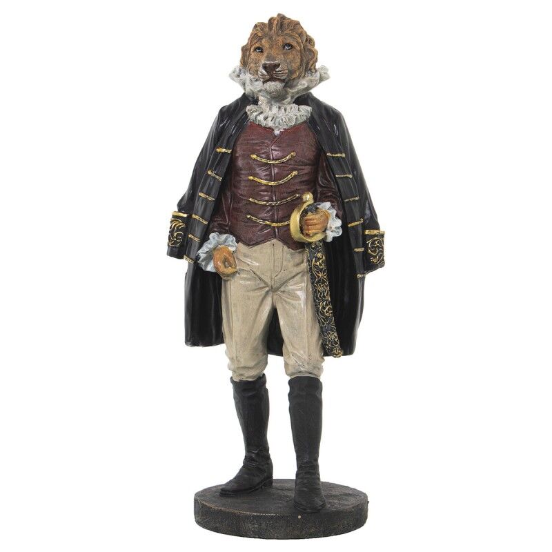 Figurine Décorative Alexandra House Living Noir Plastique Lion Costume 16 x 19 x 40 cm