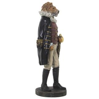 Figurine Décorative Alexandra House Living Noir Plastique Lion Costume 16 x 19 x 40 cm
