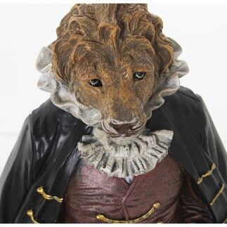 Figurine Décorative Alexandra House Living Noir Plastique Lion Costume 16 x 19 x 40 cm