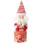 Bote de provisiones de papel rojo 18x13x47 cm