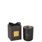 Bougie parfumée en paraffine noir 10.5x10.5x14 cm Rêves noir -65 heures
