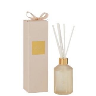Huile parfumée Merci en paraffine beige 7x7x25 cm