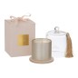 Vela campana de parafina beige 11x11x15.5 cm