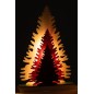 Sapin avec led en bois multicouleur 29.5*6*44.5 cm