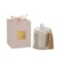 Vela campana de parafina beige 11x11x15.5 cm