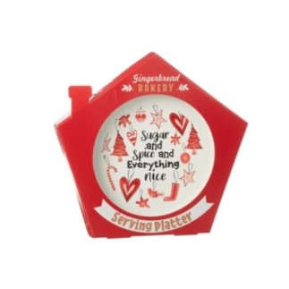 Assiette ronde en céramique rouge 39*4*37 cm