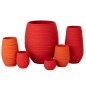 Macetero de cerámica rojo 17*14*14 cm Macetero de cerámica rojo 17*14*14 cm