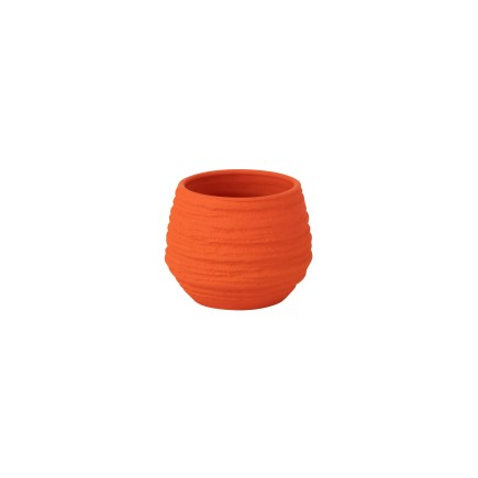 Macetero de cerámica naranja 17*14*14 cm