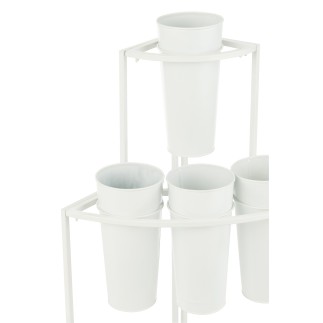 Pisapapeles de metal blanco de 67x46x100 cm