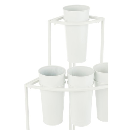 Pisapapeles de metal blanco de 67x46x100 cm