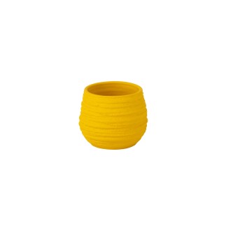 Macetero de cerámica amarillo 17*14*14 cm