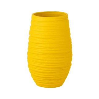 Macetero de cerámica amarillo 22*19*40 cm